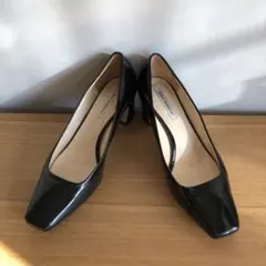 FABIO RUSCONI エナメル　パンプス ブラック　黒　ハイヒール　36