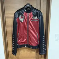 未使用品vanson ライダースジャケット XL 赤/黒