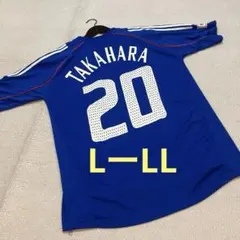 【日本代表】高原直泰ゲームシャツ　ユニフォームLL位　 JFAサッカーW杯　五輪