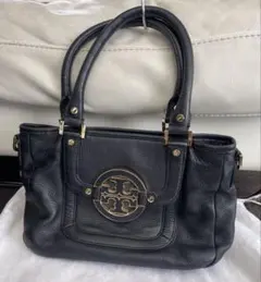 トリーバーチ TORY BURCH ハンドバッグ ダブルTロゴ レザー ブラック