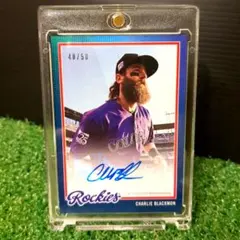 直筆サイン Topps Charlie Blackmon 48/50 RC
