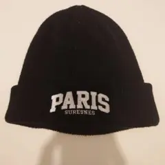 PARIS SURESTINES ニット帽 ブラック ニットキャップ