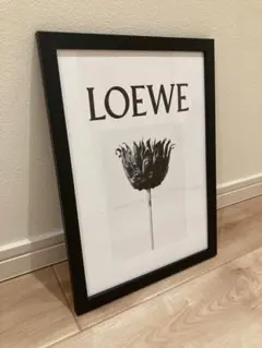 インテリア　アートポスター　A 4ブラックフレーム付き