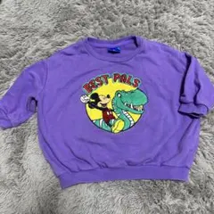 ディズニー　ミッキー恐竜トレーナー　90