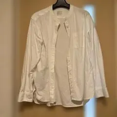 無印良品　ホワイト コットンシャツ Lサイズ