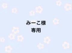 みーこ様専用ページ