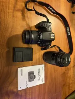 Canon EOS Kiss x9 ダブルレンズセット ストラップ付 美品 Canon EOS kiss x9 ダブルズームレンズセット♪ CANON EOS Kiss X9