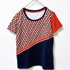 フィラ 半袖 Tシャツ カットソー スポーツウェア 総柄 幾何学 M カジュアルのサムネイル