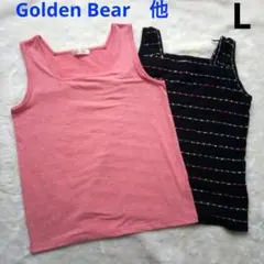 Golden Bear タンクトップ 2枚セット Lサイズ　スクエアネックのサムネイル