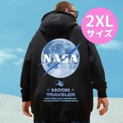 黒 2XL オーバーサイズ　ロゴ　パーカー ヒップホップ 【冬物セール】メンズ