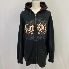 大きいサイズ Hard Rock Cafe パーカー フルジップ サイズXL