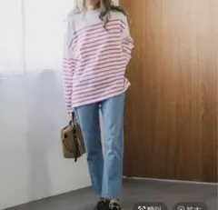 更にお値下げ！ベイフロー　ボーダーロングTシャツ　新品タグ付き☆