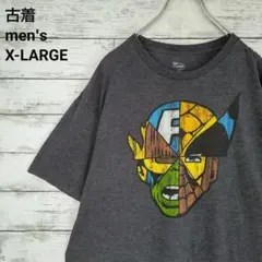 古着 MARVEL COMICS Tシャツ マーベル ビッグサイズ グレー XL