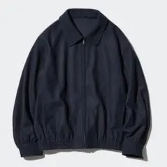 ブラッシュドジャージーオーバーサイズブルゾン　XS