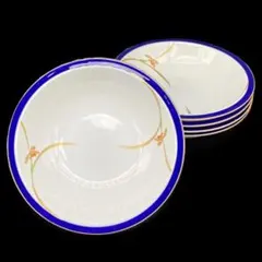 ★香蘭社★鉢　5枚セット　オーキッドレース　直径23.4cm　高さ5.3cm