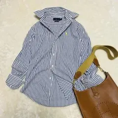 美品✨ ポロラルフローレン ストライプシャツ カスタムフィット ポニー刺繍 S