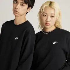 【半額】 NIKE スウェット ブラック 刺繍ロゴ タグ付 裏起毛 新品 正規品