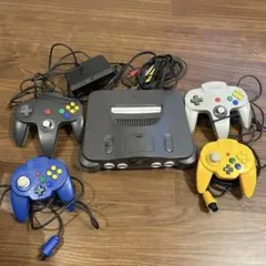 NINTENDO64 本体+コントローラー4つ+カセット9本