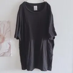 ザラ　ZARA 　Tシャツ 　半袖　大きめサイズ　ゆったり　男女兼用　黒　L