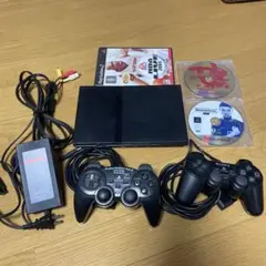 PlayStation 2 本体 コントローラー2個 ソフト3つ