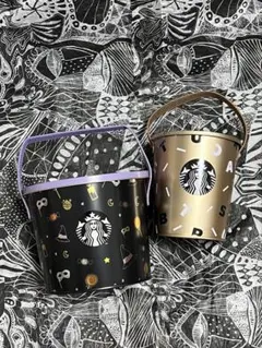 海外限定　スターバックス　バケツ　缶　ハロウィン　LOGO キャニスター