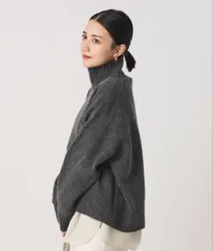 UNITED ARROWS タートルネック グレー カシミヤ