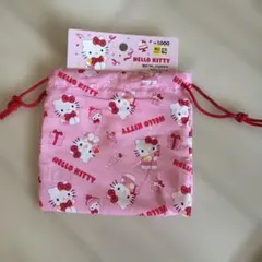 ハローキティ 巾着ポーチ ピンク