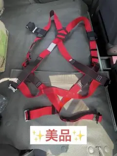 藤井電工 カイトハーネス Mサイズ 赤+KHランヤード+肩パッド+フック 