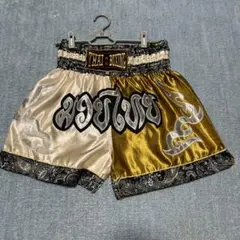 THAI BOXING ムエタイパンツ ゴールド×ベージュ L