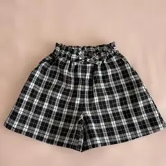 Lindaur 130サイズ チェック柄ハーフパンツ