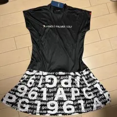 新品タグ付き❣️アーノルドパーマーゴルフ　ロゴワンピース　半袖　グレー　Lサイズのサムネイル