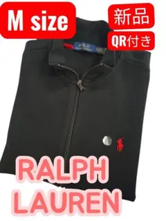 RALPH LAUREN 黒 Mサイズ トレーナーQR 付き
