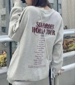 FOREVER21 バックロゴピグメントスウェットプルオーバー