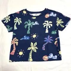 【90cm】H&M キッズ 半袖Tシャツ 総柄のサムネイル