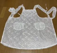 ホワイトレースエプロン 2ポケット