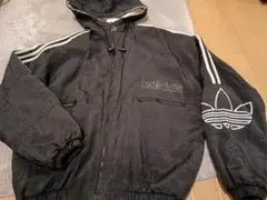 アディダス　ナイロンジャケット　80ｓ　万国旗タグ　フーディー