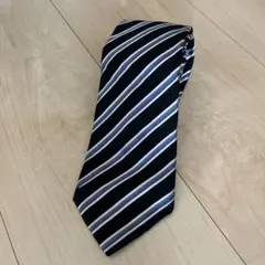 BURBERRY BLACK LABEL ネクタイ ネイビー ストライプ