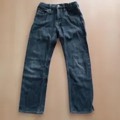 ユニクロ ブラックストレートパンツ 130cm