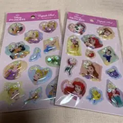 Disney プリンセス カプセルシール 2シートセット