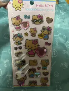 【正規品】ハローキティ キラキララインストーンシール 日焼けキティ サンリオ