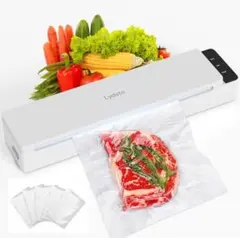 専用袋付 真空パック機 フードシーラー 乾湿対応 汁物対応 鮮度長持ち