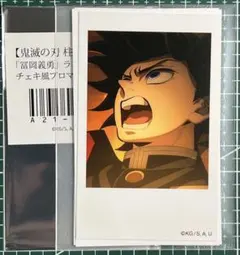 ⑥鬼滅の刃　チェキ風ブロマイド 柱カフェ ランダム 冨岡義勇