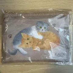 【新品未使用】KALDI 猫イラスト ポーチ　カルディーポーチ　カルディ猫ポーチ