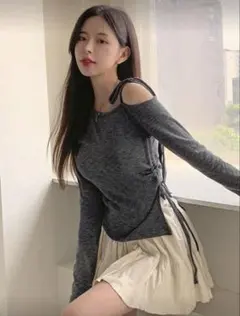 韓国オンニ風　ロンT