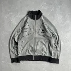 90s le coq トラックジャケット スウェット 古着 短丈 グレー M