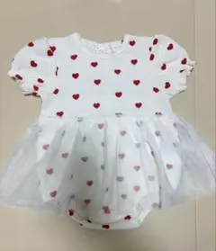 Cottoli ハート柄ロンパース　80cm