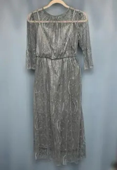 【美品】 総レースドレスワンピース　オケージョンドレス