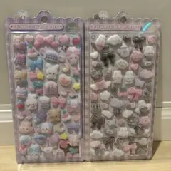 【正規品】　ぬいぬいふわふわ　しろくろふわふわ　ふわふわドロップシール　クーリア