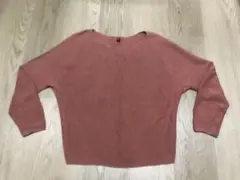 【UNIQLO】ピンクブラウンニットセーター Sサイズ