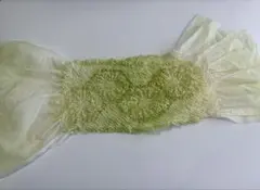 ぼかし帯揚げ 黄緑